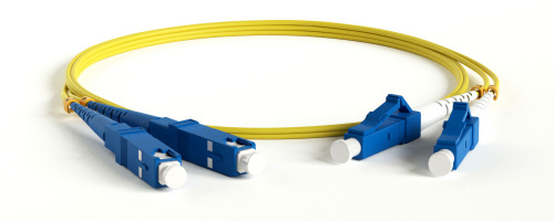 Патч-корды оптические TELCORD ШОС-2x3,0-2LC/U-2SC/U-SM-2м-LSZH-YL