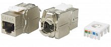 Модули Keystone Jack Hyperline KJ8-8P8C-C6A-180-TLS-SH-F-WH