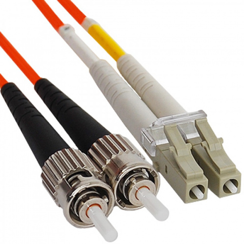 Патч-корды оптические Hyperline FC-D2-50-LC/PR-ST/PR-H-10M-LSZH-OR