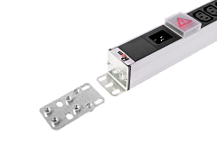 Rem R-16-14C13-10C19-V-1420 Вертикальный блок розеток с выключателем, 14хIEC 60320 C13, 10хIEC C19