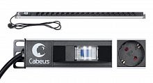 Блоки силовых розеток Cabeus PDU-16-20S-B