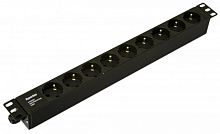 Блоки силовых розеток Hyperline SHE19-9SH-CB