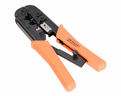 NIKOMAX NMC-568R Инструмент обжимной, 2 гнезда, с храповиком, совместим с коннекторами: RJ45/8P8C, R