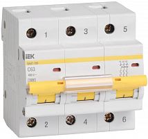 Автоматические выключатели IEK MVA40-3-063-C