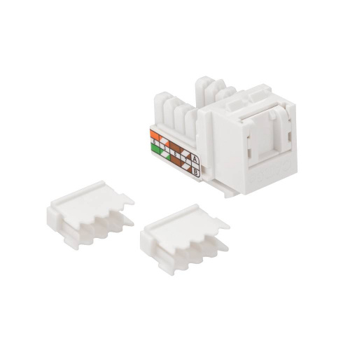 Модули Keystone Jack LANMASTER LAN-OK45U5E/90P-WH