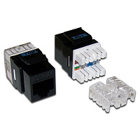 TWT TWT-OK45UTP/6-BK Модуль Keystone RJ45, Cat.6, UTP, 180 градусов, черный