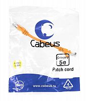 Патч-корды Cabeus PC-UTP-RJ45-Cat.5e-0.15m-OR-LSZH