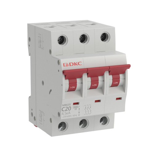 Автоматические выключатели DKC MD63N-3PC20