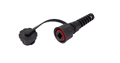 NIKOMAX NMC-RJ88RA50UE3-IS-BK Индустриальный коннектор RJ45/8P8C, Кат.6 (Класс E), 250МГц, покрытие