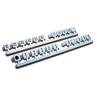 TWT TWT-LSA-M-10 Комплект вставок с цифрами (10...100), серый