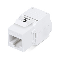 Cabeus KJ-RJ45-Cat.6A-180-Toolless Вставка Keystone Jack RJ-45(8P8C), 180 градусов, категория 6A, бе