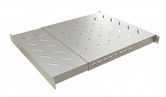 Hyperline TSD3H-1U-650/1100-RAL7035 Полка c 19'' креплением, раздвижная, 1U, с регулируемой глубиной