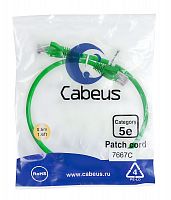 Патч-корды Cabeus PC-UTP-RJ45-Cat.5e-0.5m-GN