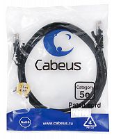 Патч-корды Cabeus PC-UTP-RJ45-Cat.5e-1.5m-BK-LSZH