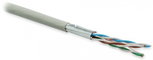Кабель витая пара Hyperline UFTP4-C6-P26-IN-LSZH-GY-100