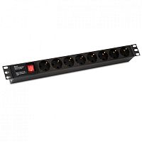 Блоки силовых розеток Hyperline SHE19-8SH-S-IEC