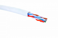Eurolan 19C-U5-03WT-B305 Кабель категории 5e, U/UTP, 4 пары, 24 AWG, ПВХ нг(А)-LS, коробка 305 м