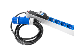 Rem R-32-10S-12C13-4C19-A-I-1420-3-2P Вертикальный блок розеток с автоматом и индикатором