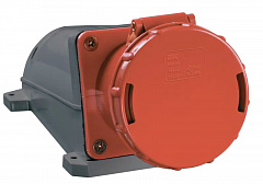IEK PSR12-063-4 Розетка стац. ССИ-134 63А-6ч 380В 3P+PE IP54