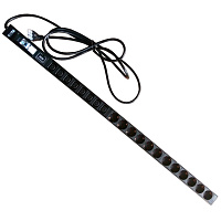 TWT TWT-PDV-12GS-8C3-GP Вертикальный блок розеток, 12xSchuko + 8xC13, 250V, 16A, шнур 3 метра