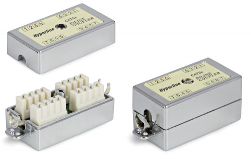 Проходные адаптеры Hyperline CA-IDC-C5e-SH-F-WH