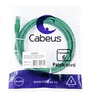 Патч-корды Cabeus PC-UTP-RJ45-Cat.6-2m-GN-LSZH