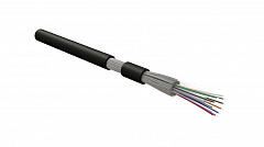 Hyperline FO-DT-IN/OUT-9S-8-HFLTx-BK Кабель волоконно-оптический 9/125 одномодовый, 8 волокон