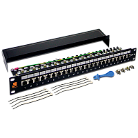 LANMASTER LAN-PPL24S5E Патч-панель 24 порта, STP, кат.5E, 1U