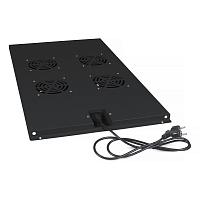 Cabeus TRAY-100-BK Модуль вентиляторный с 4-я вентиляторами для установки в напольные шкафы