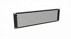 Hyperline BPD-3-RAL9005 Фальш-панель перфорированная на 3U, цвет черный (RAL 9005)