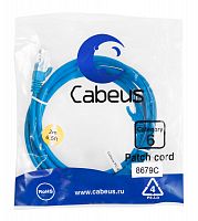 Патч-корды Cabeus PC-UTP-RJ45-Cat.6-2m-BL