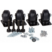 LANMASTER LAN-DC-CB-R+F-SET Комплект усиленных роликов и ножек для шкафов DCS