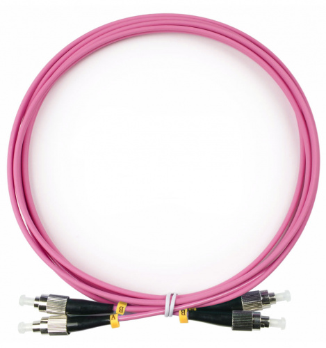 Патч-корды оптические Cabeus FOP-50-OM4-FC-FC-2m