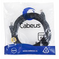 Патч-корды Cabeus PC-UTP-RJ45-Cat.5e-5m-BK-LSZH