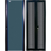 TWT TWT-CBB-DR42-6x-S-GP Комплект дверей 42U, 600 мм, черный, передняя - стекло, задняя - распашная