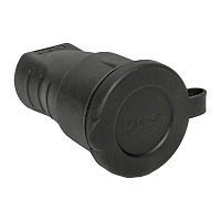 EKF RPS-012-16-230-44 Розетка переносная с защитной крышкой каучуковая 230В 2P+PE 16A IP44 PROxima