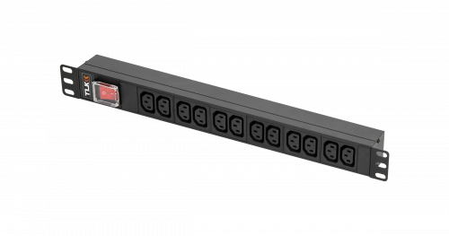 Блоки силовых розеток TLK TLK-RSA12-MTF-01-BK