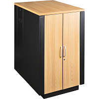 LANMASTER LAN-DC-CBSP-18U-WD Шкаф SOUNDPROOF звукоизолированный 18U 750x1130 мм, отделка под дерево