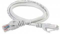 ITK PC01-C5EU-3M Коммутационный шнур (патч-корд), кат.5Е UTP, 3м, серый