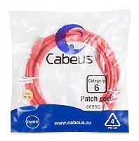 Патч-корды Cabeus PC-UTP-RJ45-Cat.6-5m-RD
