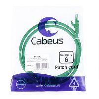 Патч-корды Cabeus PC-UTP-RJ45-Cat.6-1m-GN-LSZH