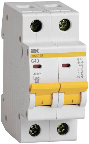Автоматические выключатели IEK MVA20-2-040-C