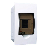 DEKraft 31001DEK Щит распределительный встраиваемый ЩРВ-П-4 IP41 пластиковый прозрачная дверь