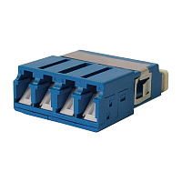 LANMASTER LAN-4LCS/SH-AM-SM Адаптер оптический LC SM, со шторкой, корпус SC, квадро