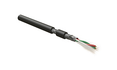 Hyperline PFDP-SF-1x2x22/1-PE-BK (500 м) Кабель для шины PROFIBus-DP, 1x2x22 AWG, однопроволочные жи