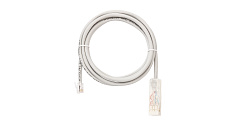 NIKOMAX NMC-PC2UC02T-030-GY Коммутационный шнур U/UTP 2 пары, Кат.3 (Класс C), 16МГц, 110-RJ12/6P6C,