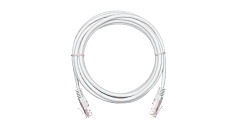 NETLAN EC-PC4UD55B-BC-PVC-100-WT-5 Коммутационный шнур U/UTP 4 пары, Кат.5е PVC нг(B), белый, 10м