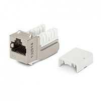 Hyperline KJNE-8P8C-C5e-90-SH-F-WH Вставка Keystone Jack RJ-45(8P8C), категория 5e, экранированная,