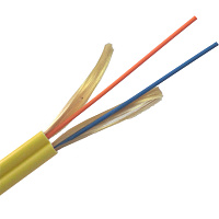 LANMASTER LAN-OFC-ZI2-S2-LS ВО кабель внутренний, ZIP cord, LSZH, 2 волокна, SM OS2, желтый