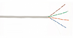 NETLAN UEC-UU004-5E-PVC-GY Кабель ULAN U/UTP 4 пары, Кат.5e, 100МГц, одножильный, BC (чистая медь)
